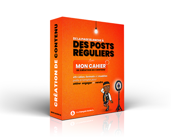Mon Cahier de Création de Contenu - cahier digital pour créer du contenu avec méthode